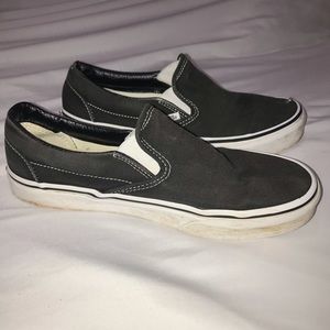 Black slip-on vans